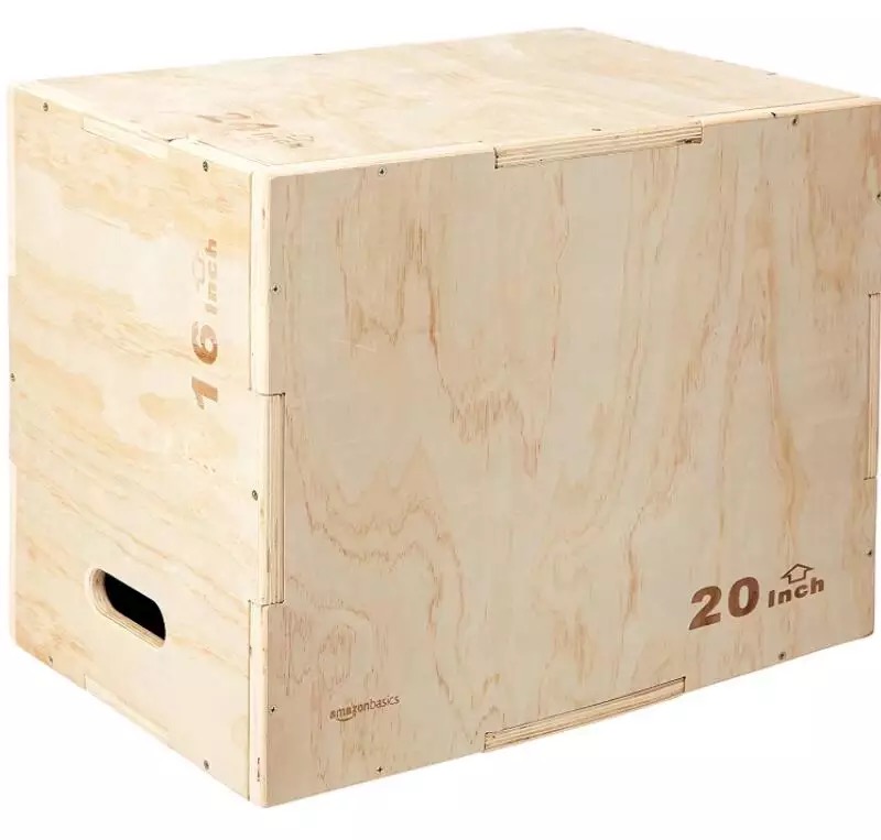 Wooden plyometric box